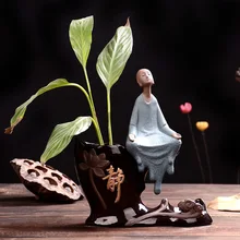 Держатель для благовоний дзен гидропонный цветок керамическая ваза для чая предметы интерьера винтажное домашнее настольное украшение орнамент