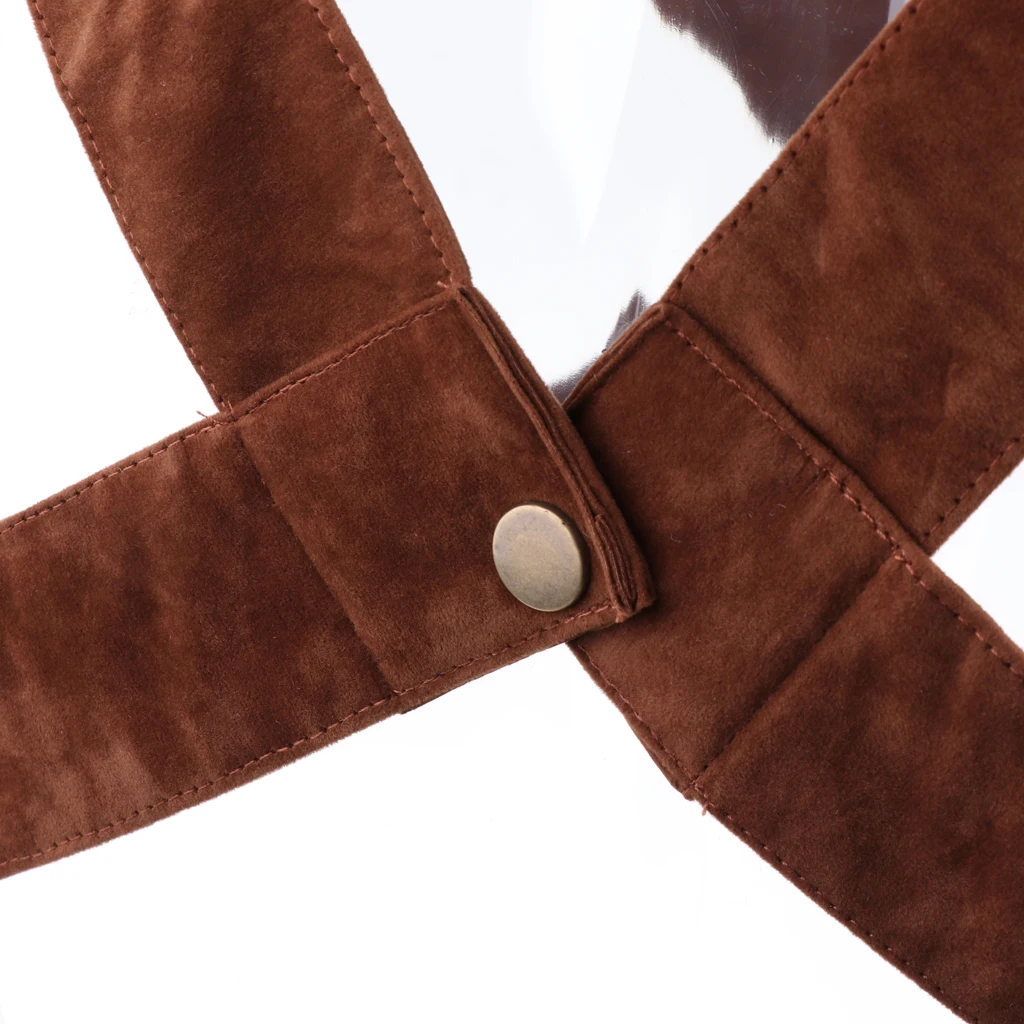 Men Sexy Lingerie Leather Harness Cosplay Role Play Outfit Leather Tops & Tassels Thong & Hat & Scarf & Bracelets Set