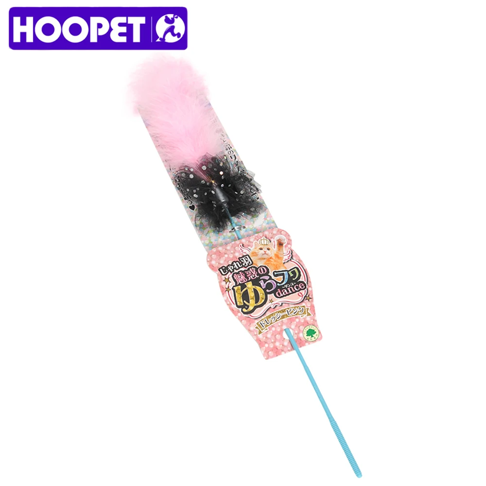 HOOPET игрушки для кошек красочные игрушки для домашних животных для кошек интерактивные перышки палочка товары для домашних животных для котенка