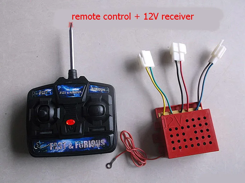 1set 4CH 27MHZ Wireless Remote Controller 6V/12V Receiver Antenna for Children Kids Power Wheels Electric Cars RIDE ON Control