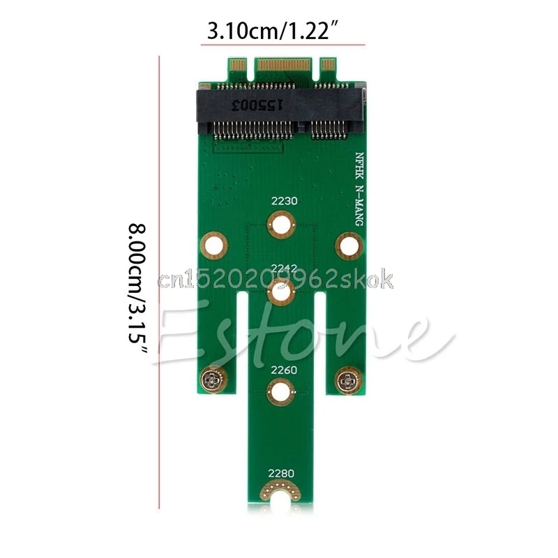MSATA мини PCI-E 3,0 SSD к NGFF M.2 B Ключ SATA интерфейсный адаптер