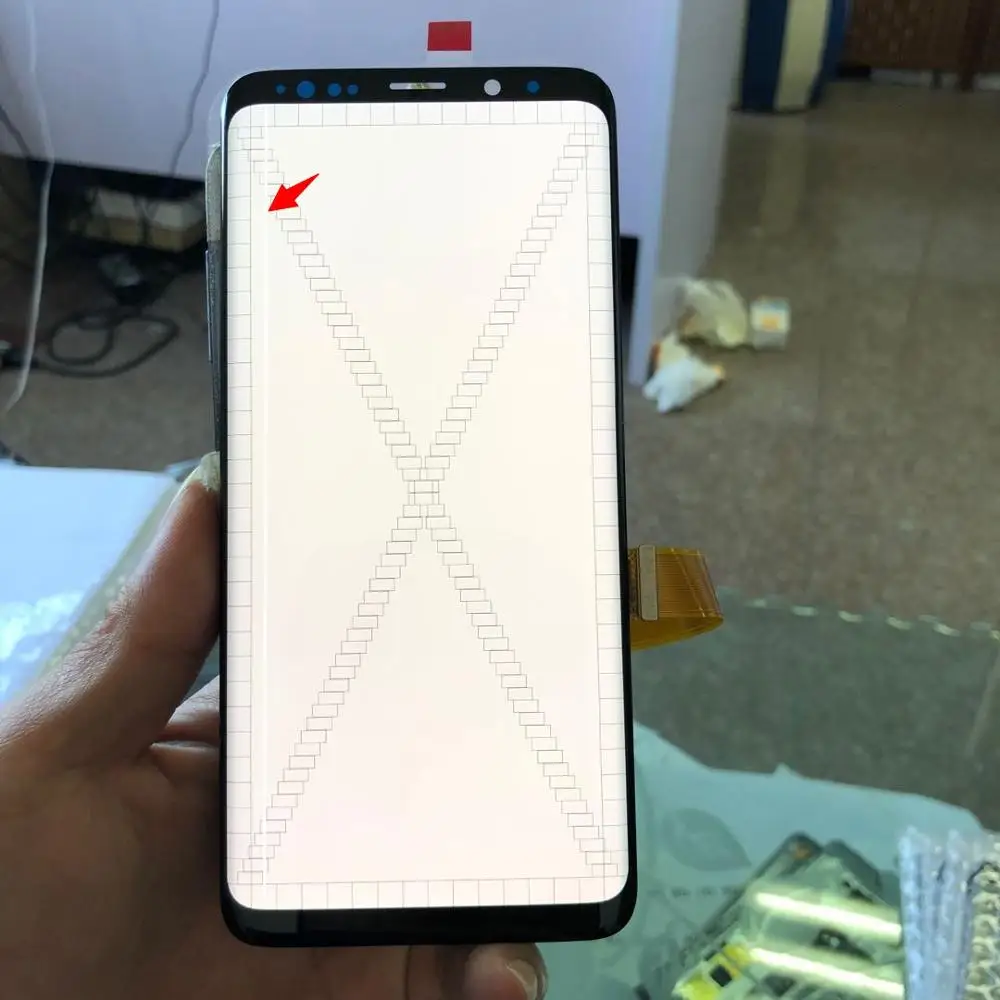 Оригинальный с небольшой линией для Samsung Galaxty S9 G960 G960F Plus G965 G965F ЖК дисплей и