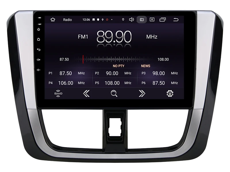 Cheap Factory direct sales OTOJETA Android 9.0 Car Multimedia Radio For Toyota YARIS Vios 2017 car video tape recorder GPS Navigation 3