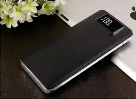 Внешний аккумулятор 30000 мАч для Xiaomi mi 2 USB внешний аккумулятор портативное зарядное устройство Внешний аккумулятор для iPhone 7 8 Xiao mi huawei - Цвет: Черный