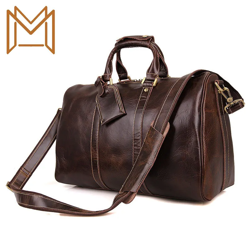 

Genuine Leather Male Package Leather Bag Package Portable Luggage Package Travelling Bag