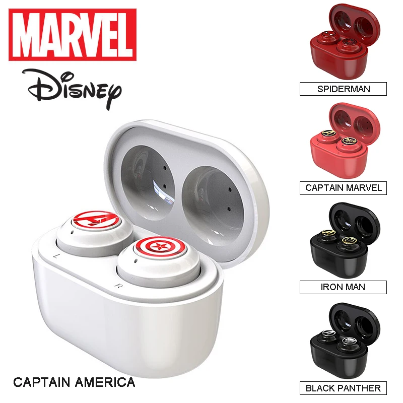 Беспроводные наушники TWS Marvel Bluetooth 5 0 водонепроницаемые игровая гарнитура