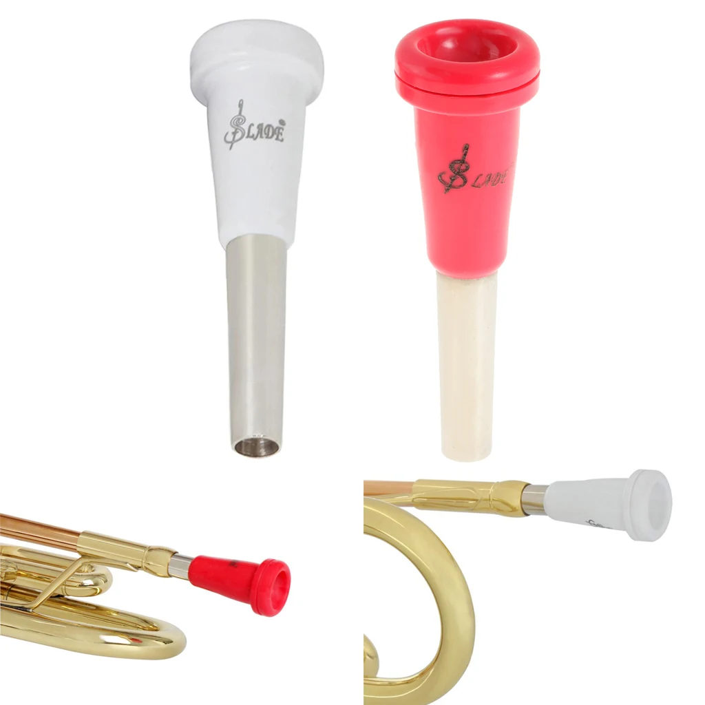 2 X Metal Mini Trumpet Mouthpiece Instrument For Musician Performance