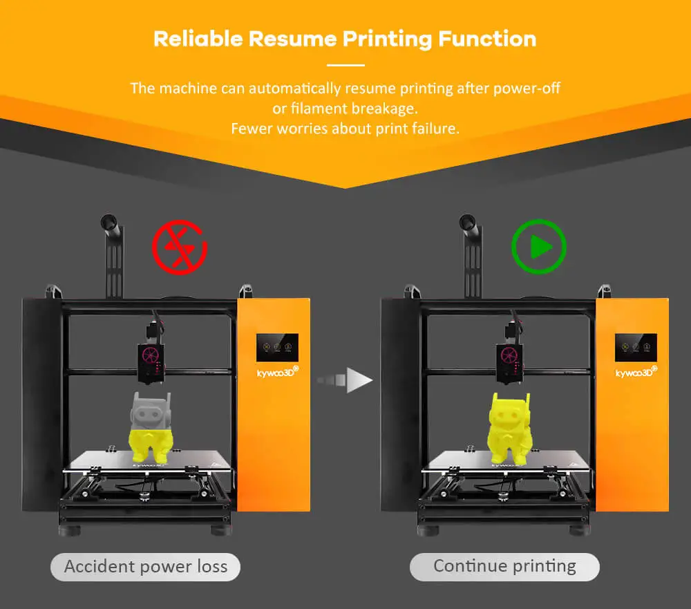 creality 3d printer kywoo3D Tycoon Series Large 3D Printer 32bit TMC 2209 Silent Direct Drive Wifi Transmission Auto Leveling Best 3D Printer 2022 3d printing machine