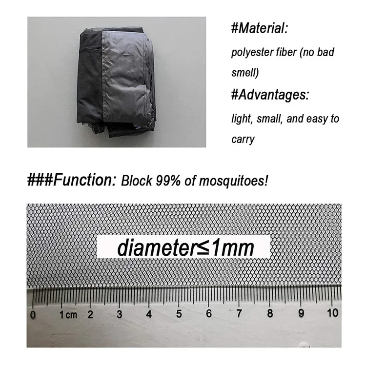 2021 high quality outdoor outdoor restaurant courtyard with zipper anti-mosquito umbrella net cover parasol mosquito net