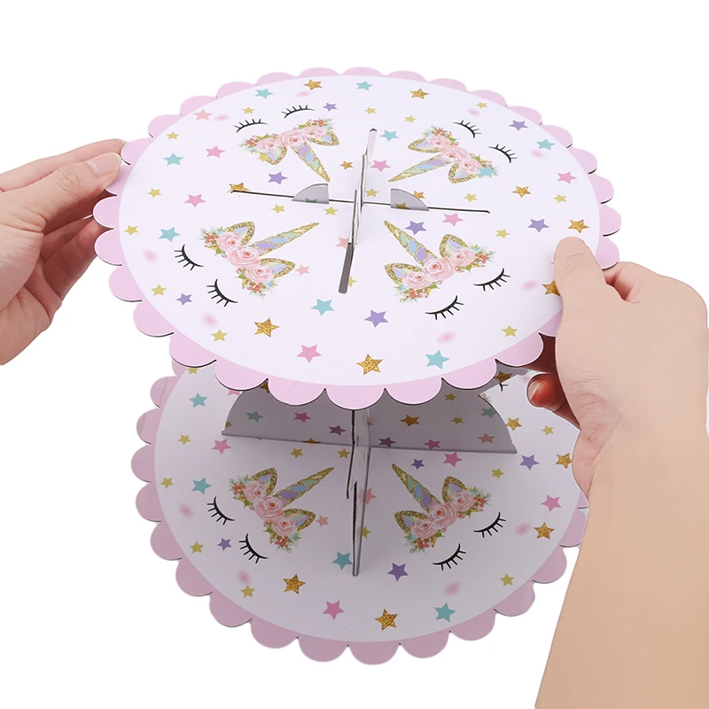 Unicorn Cake Stand Three Layers Unicorn Cake Stand Birthday Party Supplies Unicorn Dessert Stands Wedding Party Favors