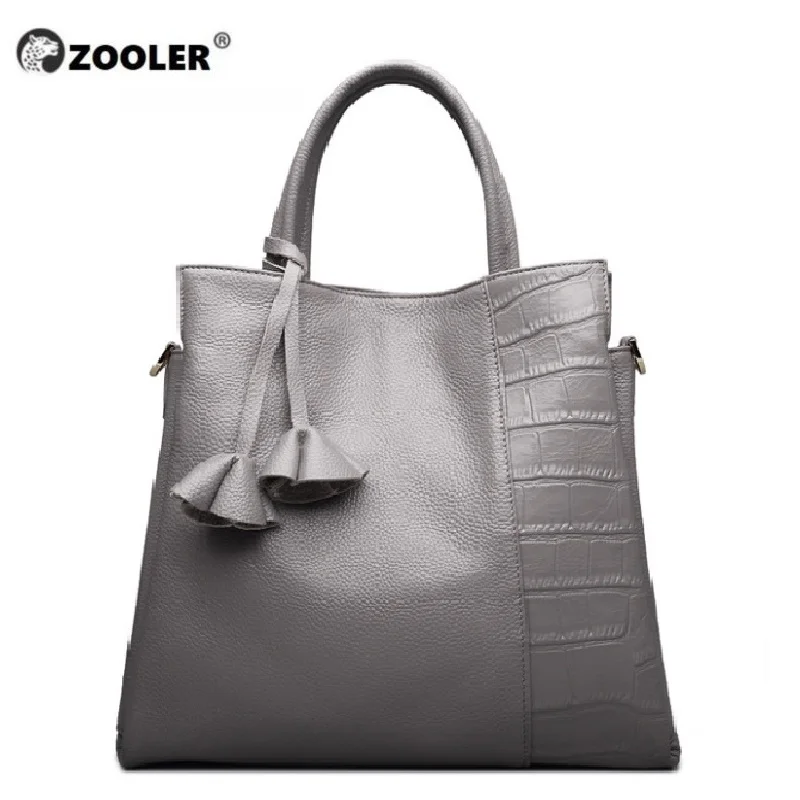 Женская сумка тоут ZOOLER черная из натуральной кожи на плечо офисная с ручкой #926|bolsa