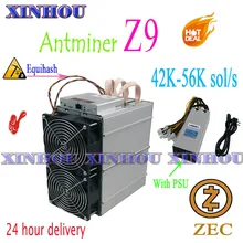 Mineiro usado de bitmain antminer z9 42 k-56 k equihash asic mineração zec melhor do que innosilicon a9 antminer z9mini s17 z11 s17e m21s t17(China)