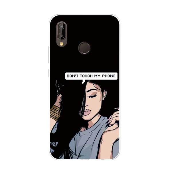 Case For Huawei Y9 Cover Transparent Cartoon Soft TPU Silicon Phone Case For Huawei Y9 Back Cover Fundas - Цвет: 35