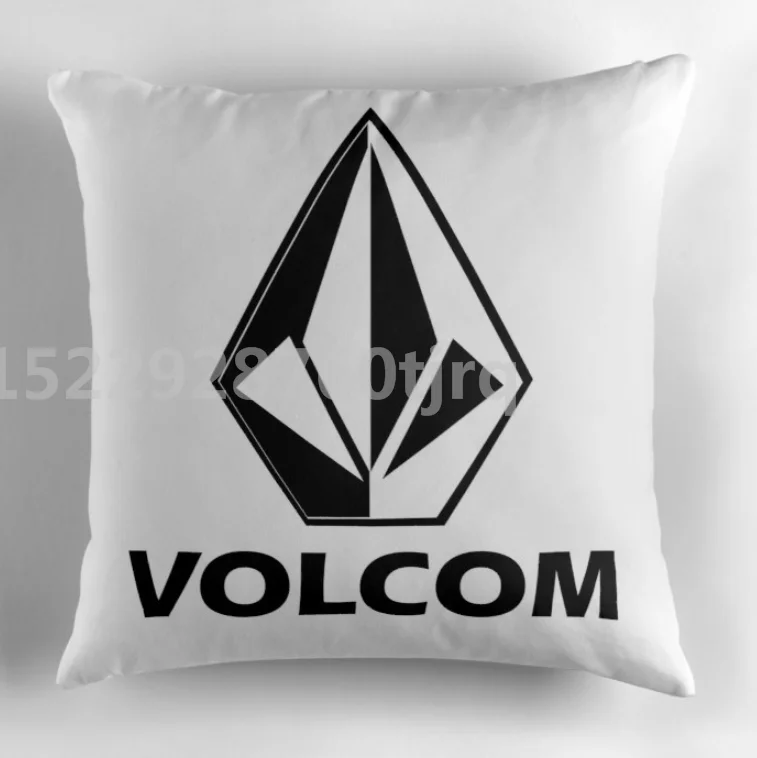 photo color Чехол для подушки с логотипом VOLCOM, Хлопковый чехол для подушки 45X45 см, 55X55 см(двусторонний - Цвет: photo color