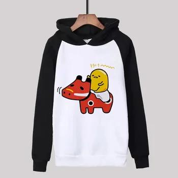 

High-Q Unisex Anime Cartoon Gudetama Pullover Hooded Hoodies Sweatshirts Gudetama Coat Casual Hoodie