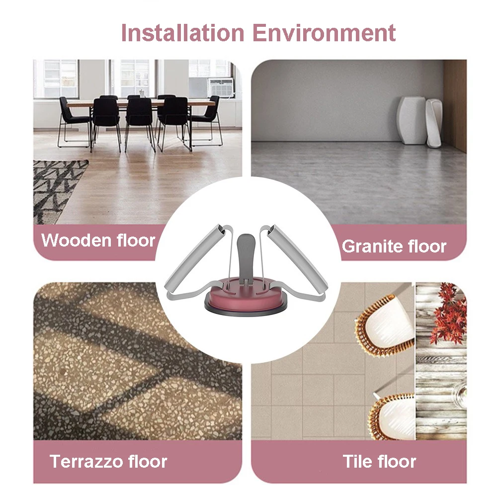 Fitness Sit Up Assist Abdominal Muscle Training Portable Sit Up Suction Adjustable Workout Equipment Home Gym Exercise