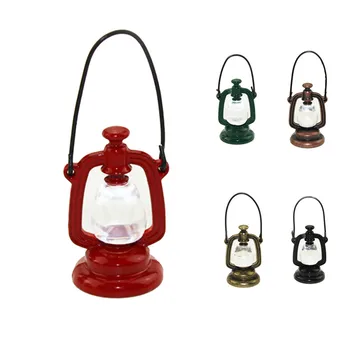 

1/12 Scale Miniature Dollhouse Accessories Decoration Mini Oil Lamp Kids Toy brinquedos toys for children игрушки антистресс