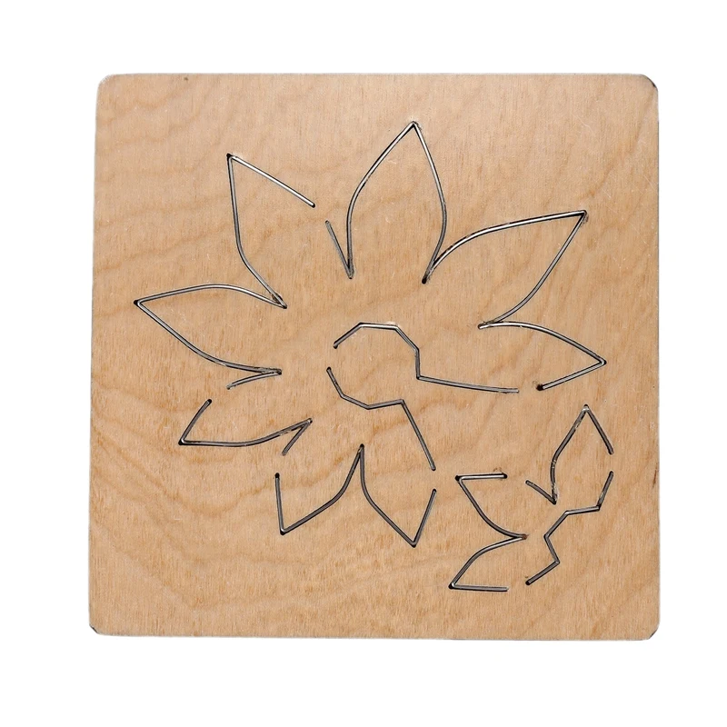 Folding Floret DIY Wooden Mould Cutting Dies for Scrapbooking Thickness