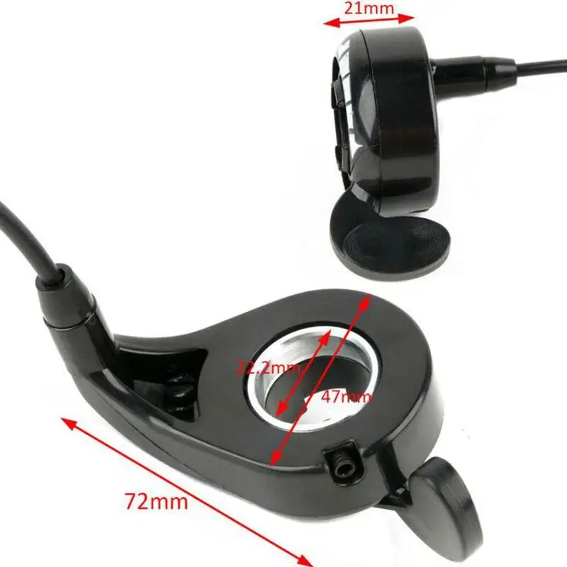 Excellent Accelerator Speed Control Electric Bike 3 Wire Grip Plastic Metal Thumb Throttle Scooter Accessories Black Replacement Practical 2 Excellent Accelerator Speed Control Electric Bike 3 Wire Grip Plastic Metal Thumb Throttle Scooter Accessories Black Replacement Practical 2