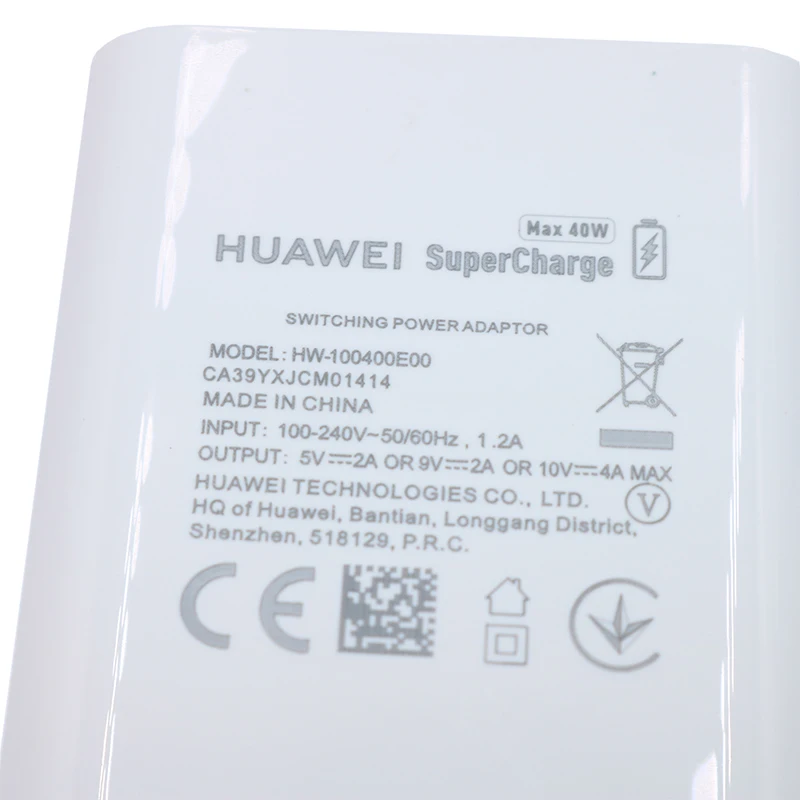 Huawei P40 Pro charger 40W SuperCharge USB 5A Type C cable For Huawei P40 P30 P20 Pro MATE 20 PRO Mate30 honor quick charge usb c