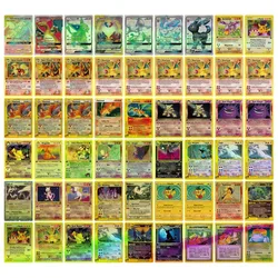 Carte Pokémon rétro G5 G6 Mega EX, 10 cartes anglaises Flash, au dessin aléatoire 