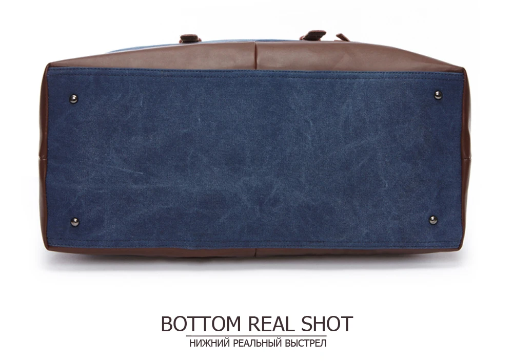 Men travel bag handbag canvas leather men Duffel bag travel handbag big bag weekend bag men's handbag
