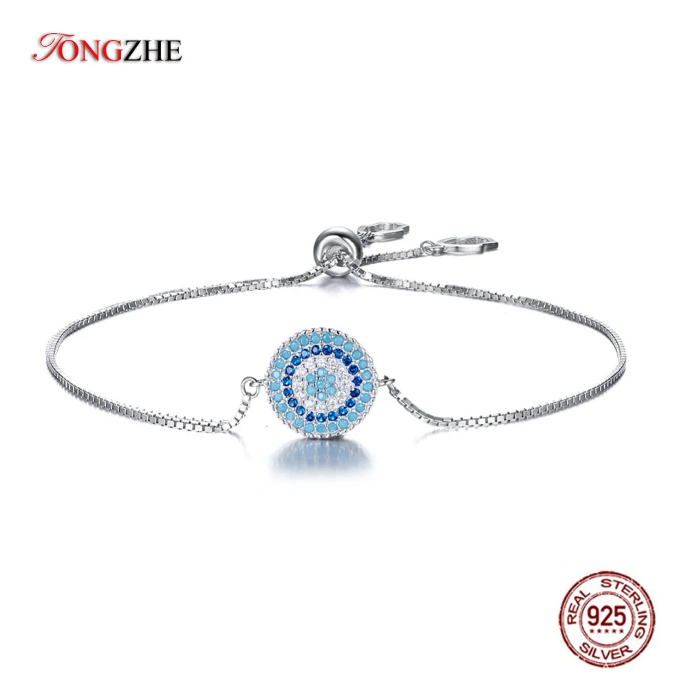 Ongebruikt Tongzhe 925 Sterling Zilver Vrouwen Armband Sieraden Blauwe Steen MT-63