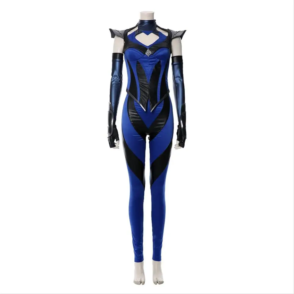 Mortal kitana Косплей Костюм Униформа комбинезон для женщин Хэллоуин костюм