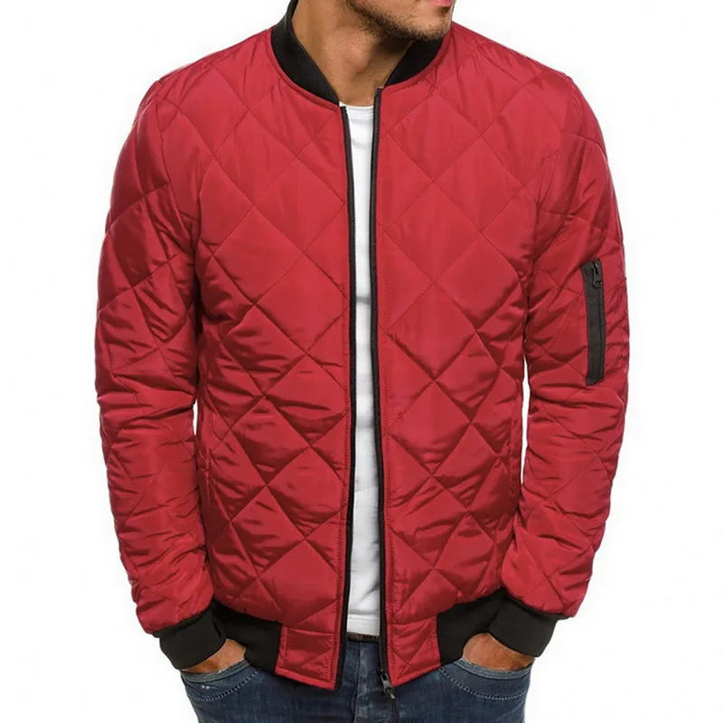 Мужская пуховая куртка-пуховик, Легкая стеганая верхняя одежда, повседневная парка, уличная одежда, пальто, мужская одежда - Цвет: B-4
