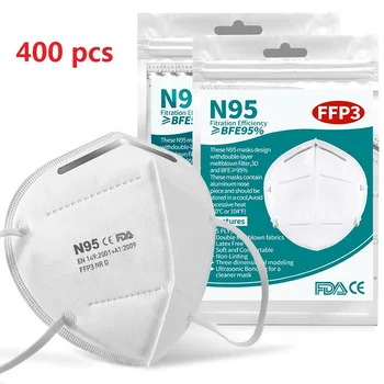 

10-400pcs Adult 5 Layers Fine Air Filter 99% Filtration Dust Face Mascarillas Personal Protect Home Health Care Mask