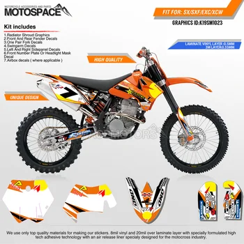 

Motospace Customized 3M Vinyl Wrap Decals Stickers Motorcycle For KTM 2005-2006SXF 2006-2007XCF 2005-2007EXC 2006-2007XCW