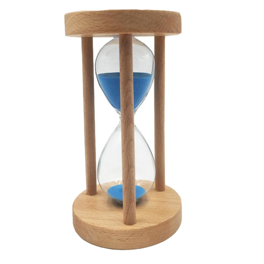 Wooden Sand Timer Hourglass 6/8/12/20/25 Mins Sandglass Timer for Classroom/Kitchen/Games/Brushing Teeth Timer/Home Desk Decor