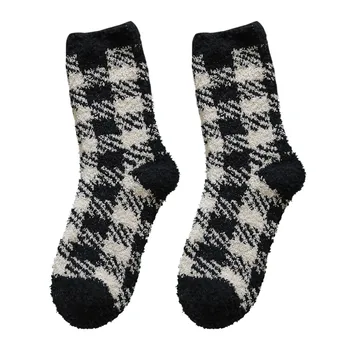

Women Men Winter Cotton Ankle Socks Comfortable Plaid Short Sock Slippers Short Ankle Socks High Quality Women Socks