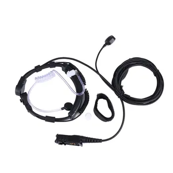 

XQF Throat Mic Microphone Air Tube Earpiece PTT Earphone for Motorola Tetra Walkie Talkie MTP3250 MTP3100 DP2400 CB Radio