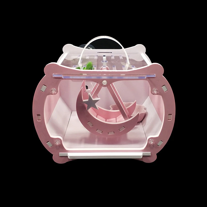 Клетка для хомяка Однослойная портативная клетка прозрачная акриловая