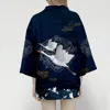 Kimono de estilo japonés de grúa samurái para hombres y mujeres, cárdigan chino de dragón, ropa tradicional japonesa, ropa asiática ► Foto 2/6