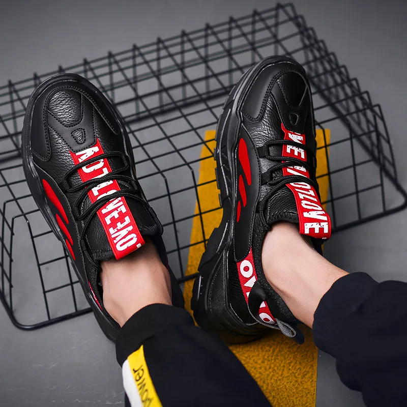 

Fashion men's sports shoes waterproof leather comfortable breathable cushioning men's casual shoes outdoor hiking shoes discount