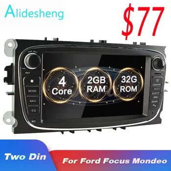 

2GRAM+16G Android 9.0 Car Radio GPS 2 Din Car Multimedia Player For Ford/Focus EXI MT 2 3 Mk2/Mk3/S-Max/Mondeo 9/Galaxy C-Max