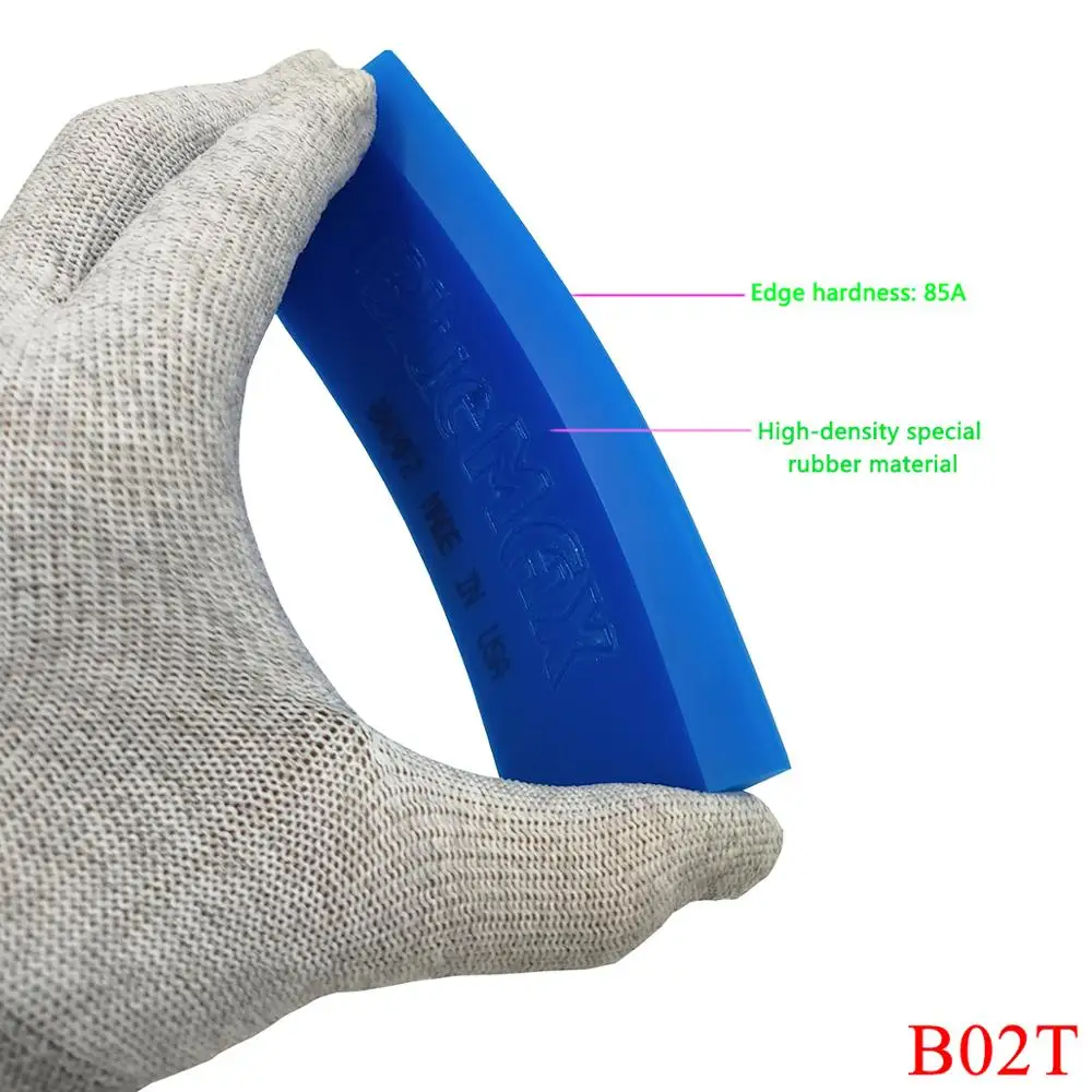Squeegee BLUEMAX Rubber Strip Spare Blade Window Tints Vinyl Car Wrapping Tool Water Ice Scraper Household Cleaning Tool B07