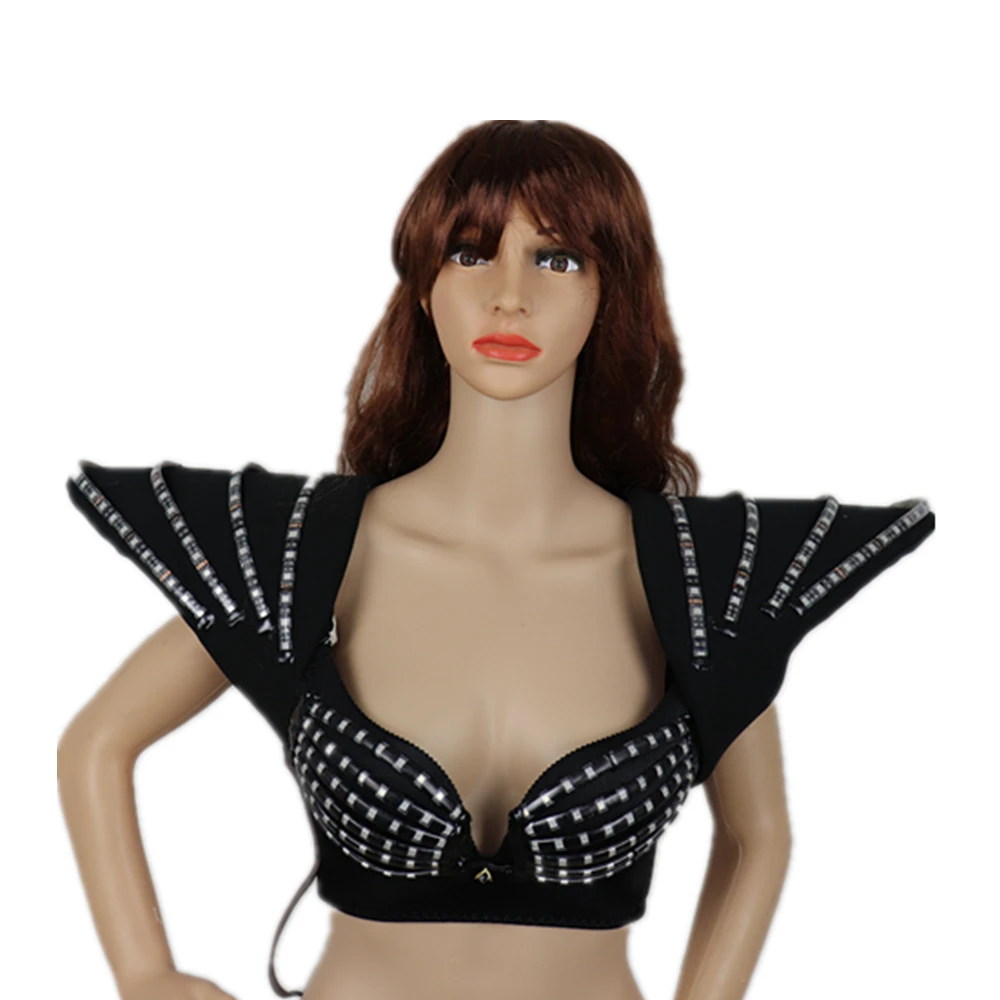 Полноцветный лазерный светодиодный бюстгальтер цветные яркие Наплечные