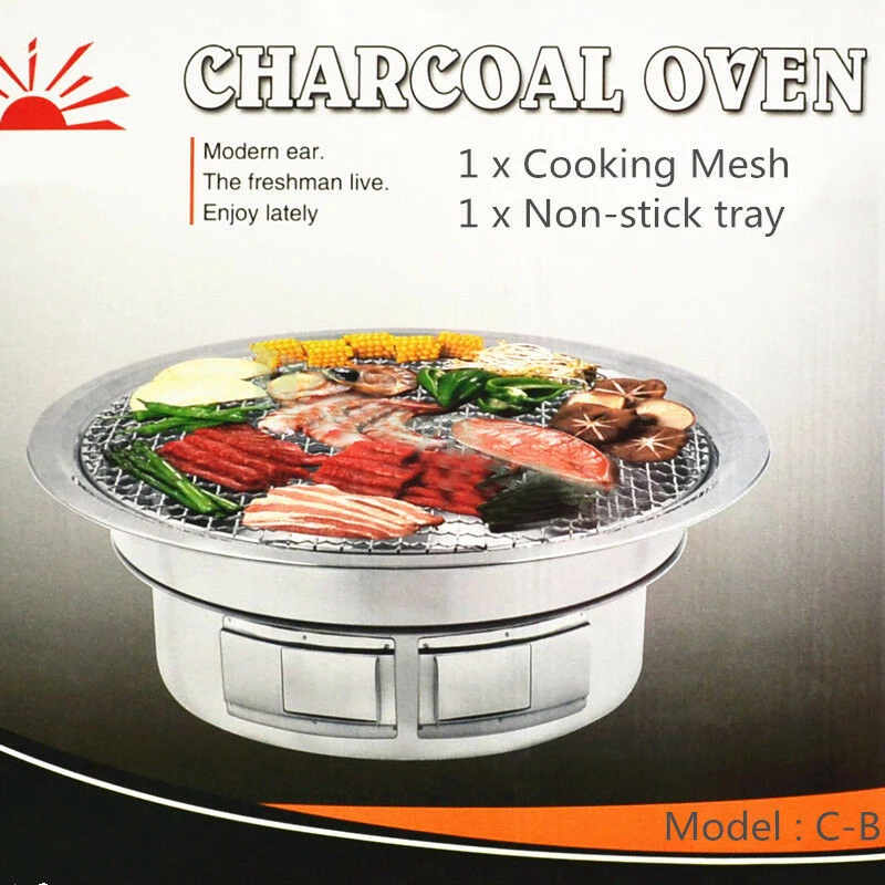 

Korean Style Table Charcoal Portable BBQ Grill Camping Fir Pit Outdoor High quality charcoal BBQ grill Multi-function BBQ pits