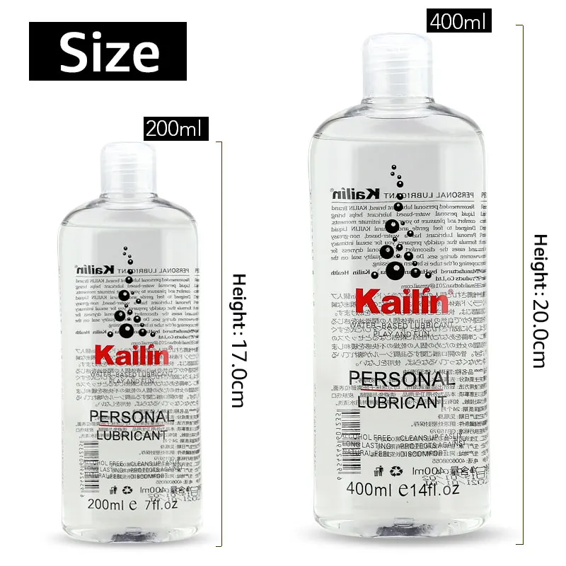 Kailin 200 мл 400 смазка на водной основе для анальной вагинальной смазки шелковое