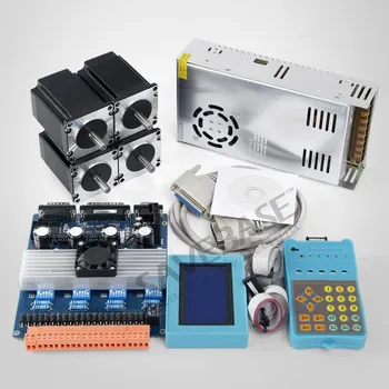 

4 Axis TB6600 Controller HB Nema23 278oz-in Motor 24V Power Supply For CNC Kit