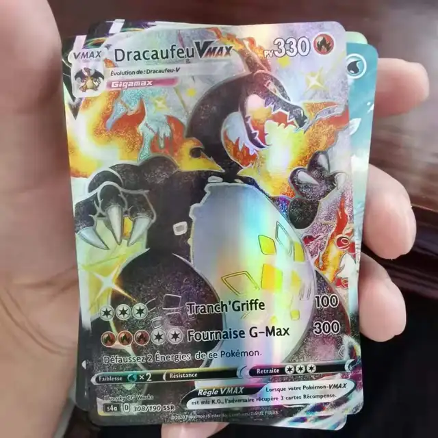 Carte Pokémon Dracaufeu Vmax Shiny - Pokemon