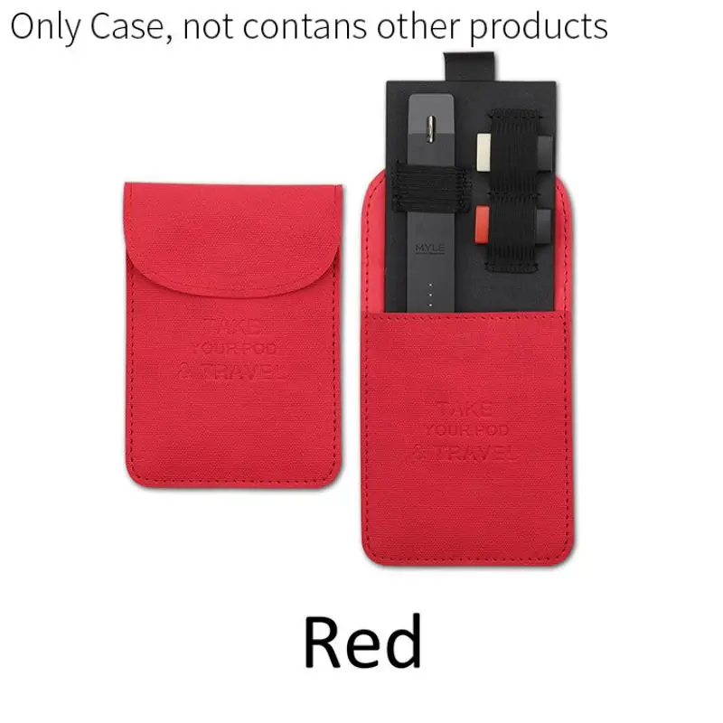 New Portable Ultra-thin Mini Slim Leather Wallet Pocket For JUUL Carrying Pouch Pods Storage Bag