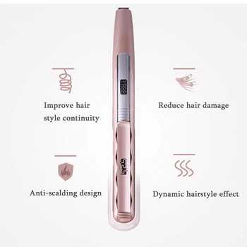 

Professional Hair Straightener Curler Flat Iron LCD display Hair Straighteners Wide Plate Ceramic Splint Heating Hair Styler