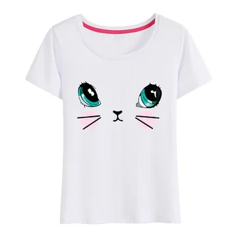 

Fashion Women Top T Shirt Gray Harajuku Fruit Strawberry Print Punk White