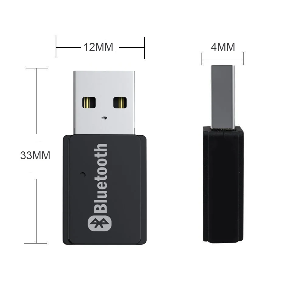 5Pcs Mini Usb Adapter Bluetooth-Compatibile 5.0 Ad2P Trasmettitore Wireless Stereo Audio Music Adapter Per Windows 7/8/10/Xp Pc