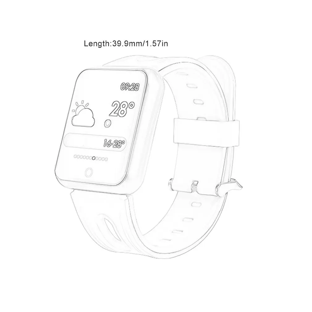 P68 color screen smart bracelet step-by-step exercise long standby IP68 waterproof sleep heart rate