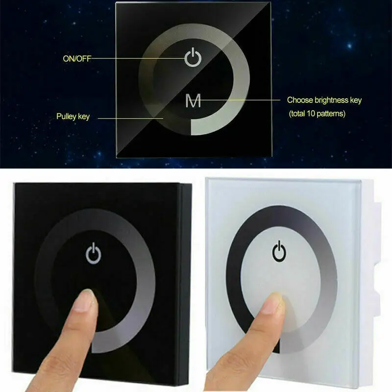 Inteligente Wall Montado Led Light Controller dc Painel inteligente wall montado led light controller dc painel 01